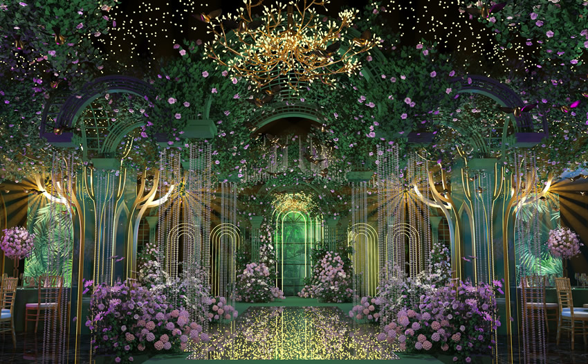 建水奇妙森林婚礼堂效果展示